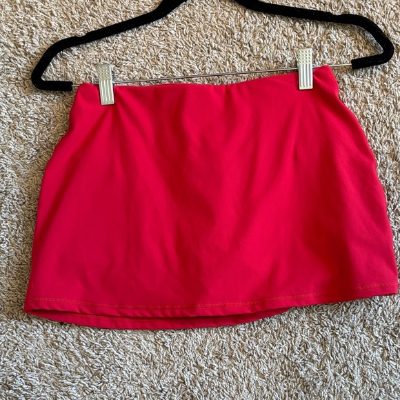 Garage Bright Red Mini Skirt - Picture 1 of 4